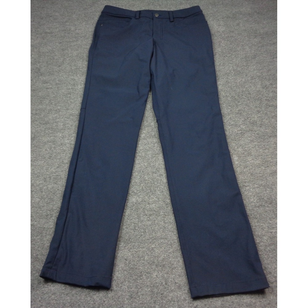 Lululemon ABC Pants Mens 30x33 Navy Straight Fit Warpstreme Performance